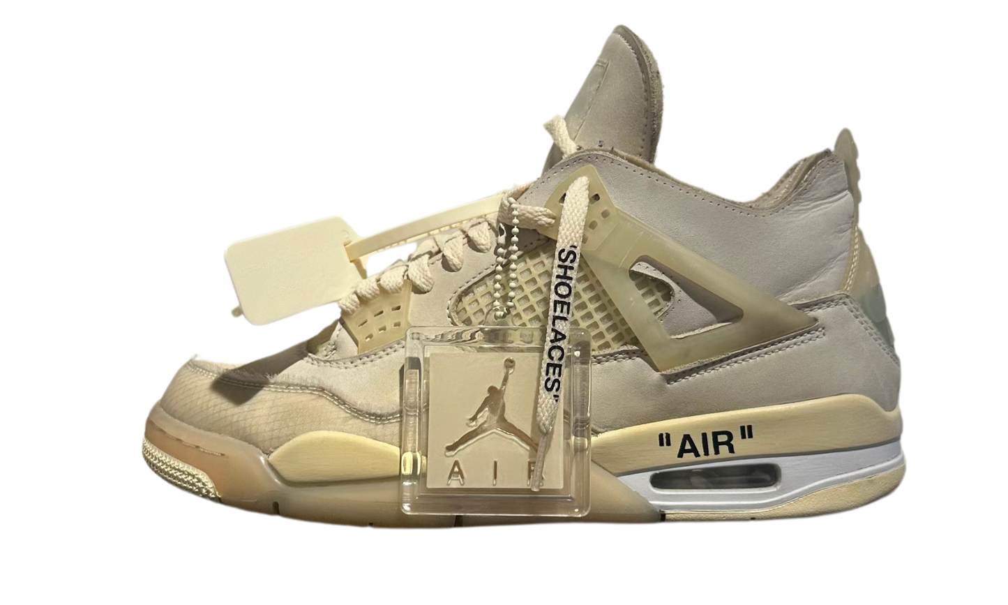 (USED) Air Jordan 4 Retro Off-White Sail - 42  - AJ4OW42