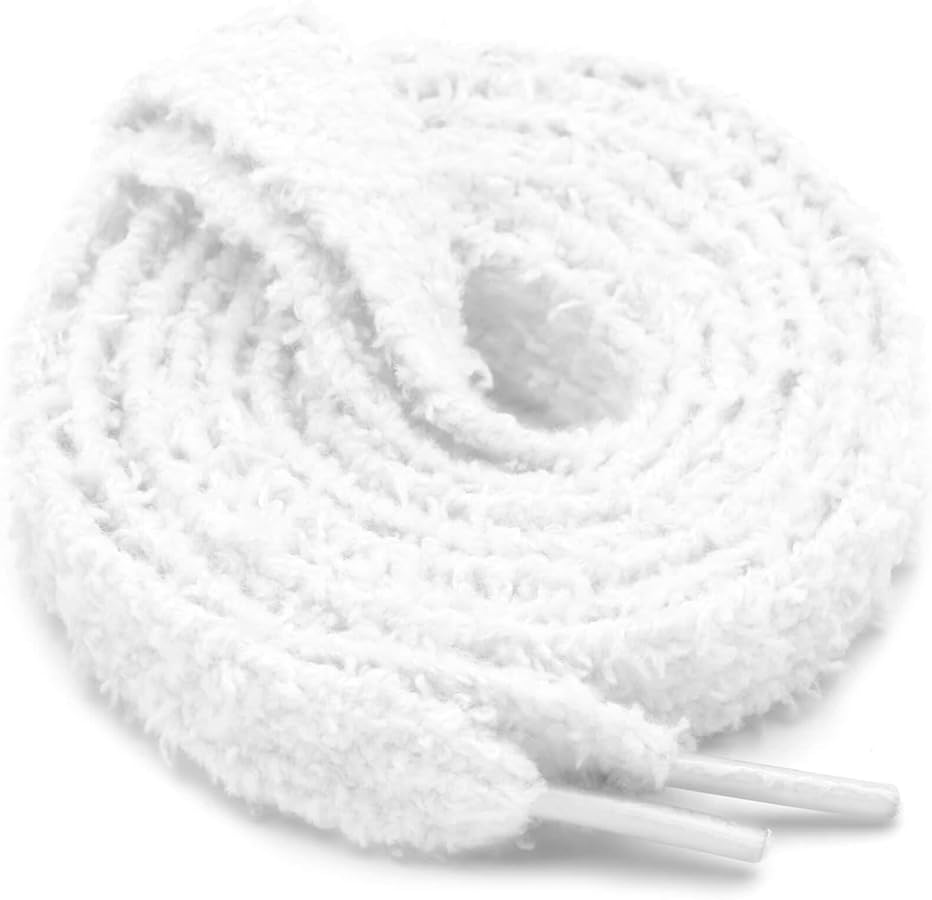 PSHIT FLUFFY LACES WHITE  - FLW