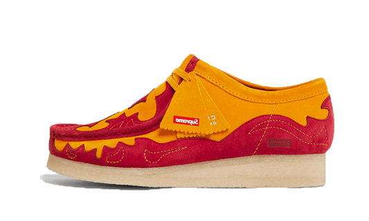 wallabee-supreme-yellow-red-socksforsport